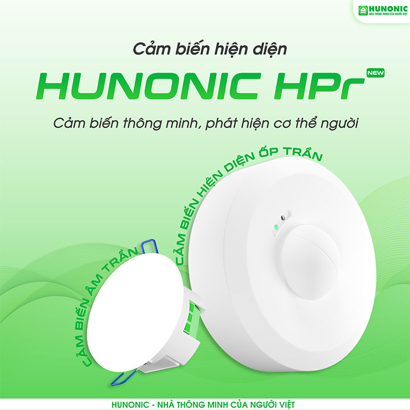 Cảm Biến Hiện Diện Âm Trần Hunonic HPR